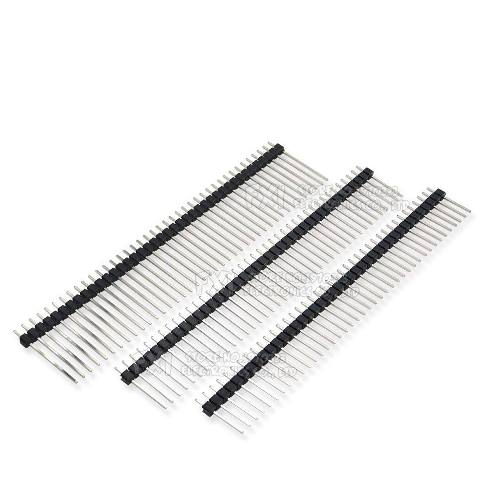Set 10 Đầu Nối 40 Pin 1x40 2x40 Cho Arduino Màu Đen Dài 2.54MM Dài 15MM-25MM