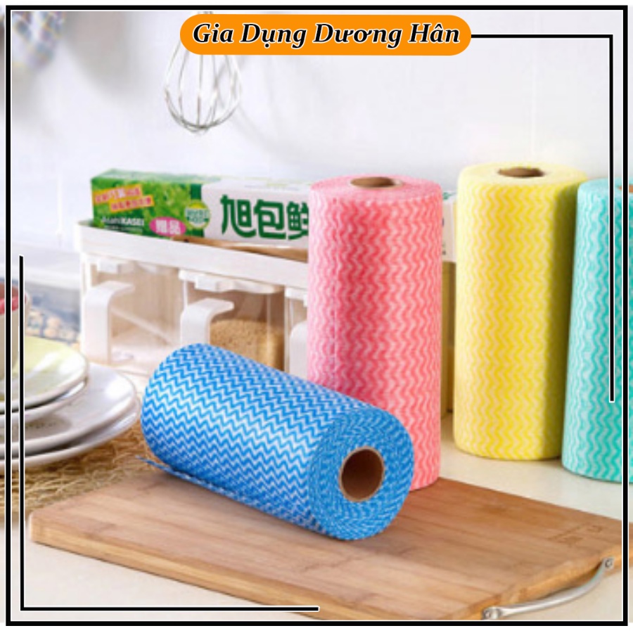 Cuộn giấy lau đa năng bằng vải không dệt (50 miếng)