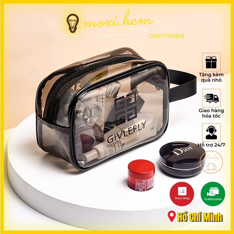 [  LOẠI 1 ] Túi Nhựa PVC Đựng Mỹ Phẩm Trong Suốt Chống Thấm Nước Đa Dạng Kích Thước Đi Biển,Bơi Tiện Lợi Du Lịch MOXI.