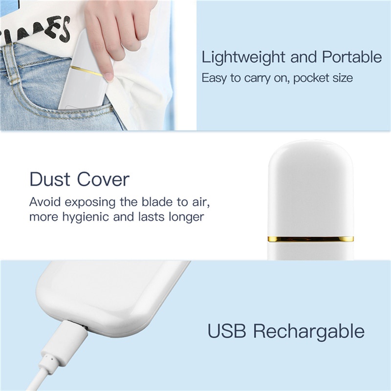 Máy làm sạch sâu lỗ chân lông FOREVERLILY bằng sóng siêu âm cổng sạc usb