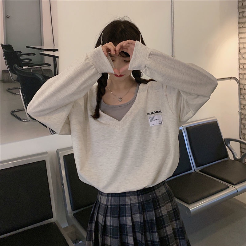 Áo Len Tay Dài Cổ Chữ V Thời Trang Dành Cho Nữ