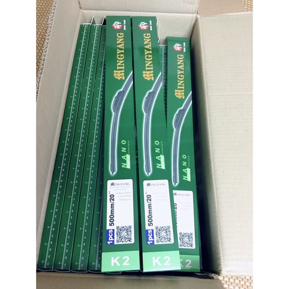 01 THANH GẠT MƯA MỀM SILICONE NANO MINGYANG WIPER BLADE SIZE TỪ 14-26INCH