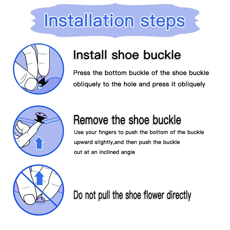 Jibbitz Bộ Phụ Kiện Khóa Trang Trí Dép crocs Hình Giày Hoạt Hình Dễ Thương