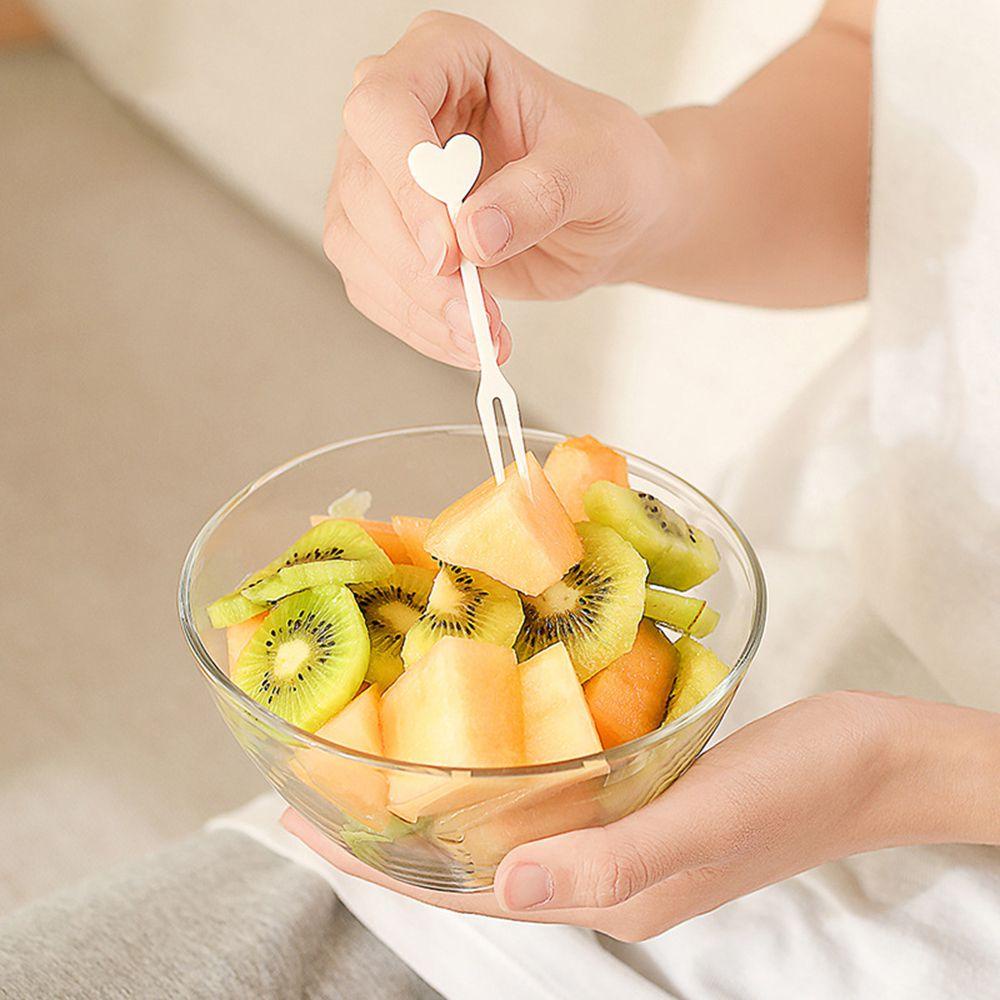 Bộ 20 / 36 Nĩa Ăn Trái Cây Họa Tiết Hoạt Hình Có Thể Tái Sử Dụng Tiện Lợi Yan1