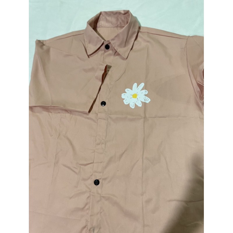 Áo khoác sơ mi hoa cúc form nước nam nữ mặc -shop3nunisex | BigBuy360 - bigbuy360.vn