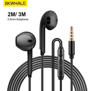 Bkwhale 2M / 3M stereo Tai Nghe HiFi Tai Nghe Nhét Tai Thể Thao Bass Tai Nghe Có Mic