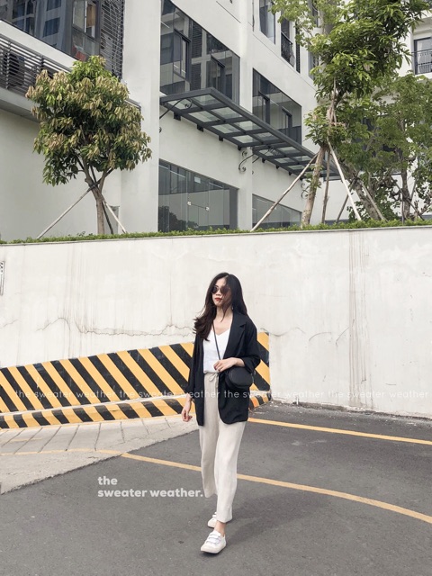 [Mã SKAMCLU7 giảm 10% tối đa 50K đơn 0Đ] Áo vest trơn voan mỏng, áo blazer voan dài tay | BigBuy360 - bigbuy360.vn