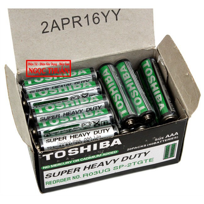 1 Hộp / 40 Viên Pin TOSHIBA AAA