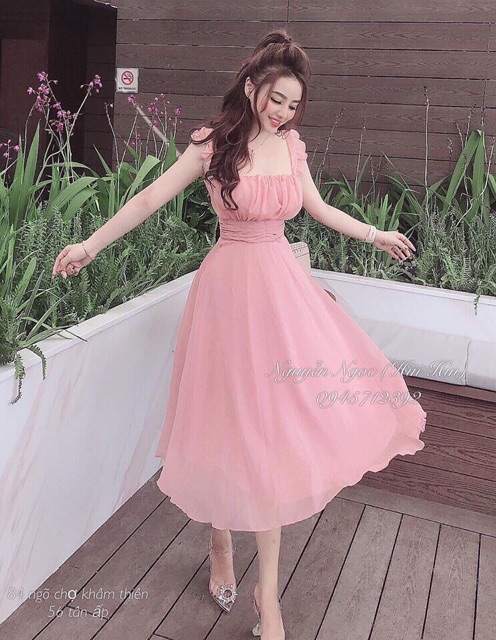 Đầm cánh tiên có mút ngực khóa kéo lưng | BigBuy360 - bigbuy360.vn