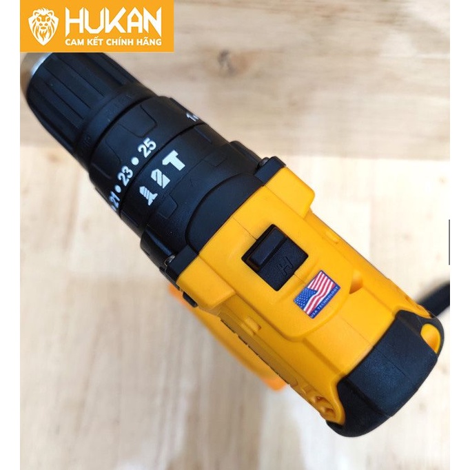 Máy khoan pin HUKAN HK - F50, khoan 10 li, khoan pin cầm tay