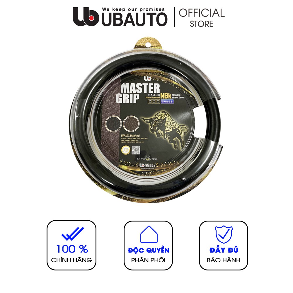 Bọc vô lăng New Banked cao cấp chính hãng UBAUTO phù hợp các dòng xe ô tô có vô lăng 36-38cm