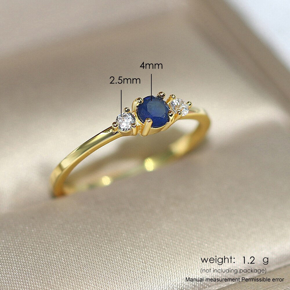 ZHOUYANG Slim cưới Nhẫn Đối với phụ nữ tinh tế Cubic Zirconia Ánh sáng vàng Màu Proposal ngón đeo nhẫn quà tặng trang sức R872