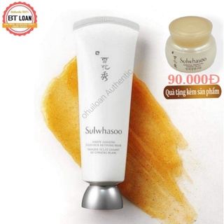 mặt nạ ủ trắng da bạch sâm chỉ sau 5 phút sulwhasoo white ginseng radiance refining mask 15ml