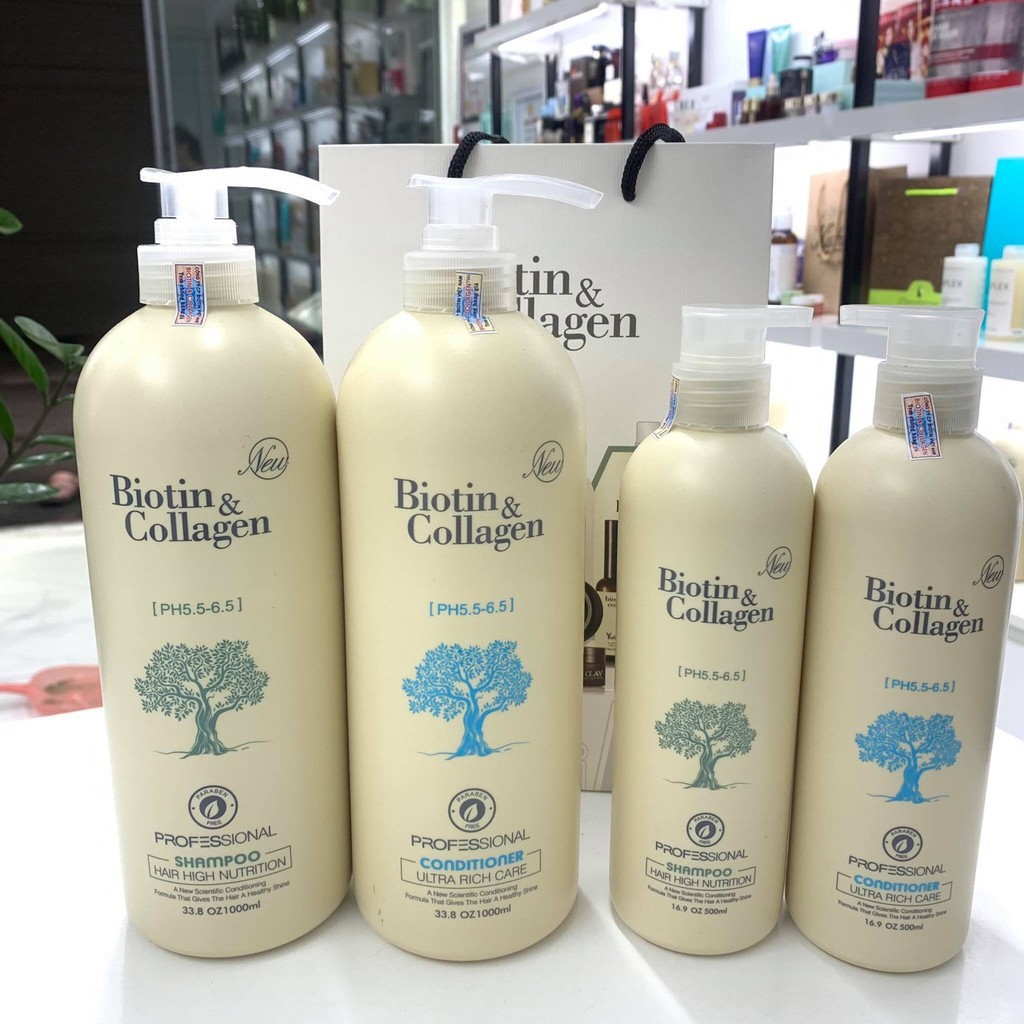 [TRẮNG] DẦU GỘI XẢ BIOTIN COLLAGEN NEW 500ml - 1000ml | BigBuy360 - bigbuy360.vn