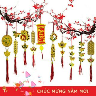 COMBO 30 MÓN SIZE NHỎ,TRUNG,LỚN LIỄN TREO TẾT +LÌ XÌ ĐỦ MẪU TRANG TRÍ CÂY MAI , NHÀ CỬA TẾT