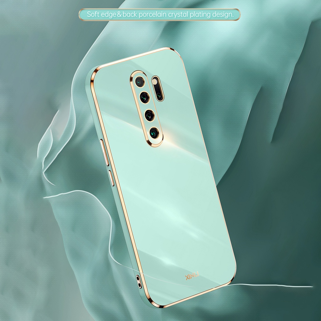 Ốp điện thoại silicon dẻo tráng gương 6d chống sốc cho Redmi Note 9 4G Note 7 8 Pro 9s