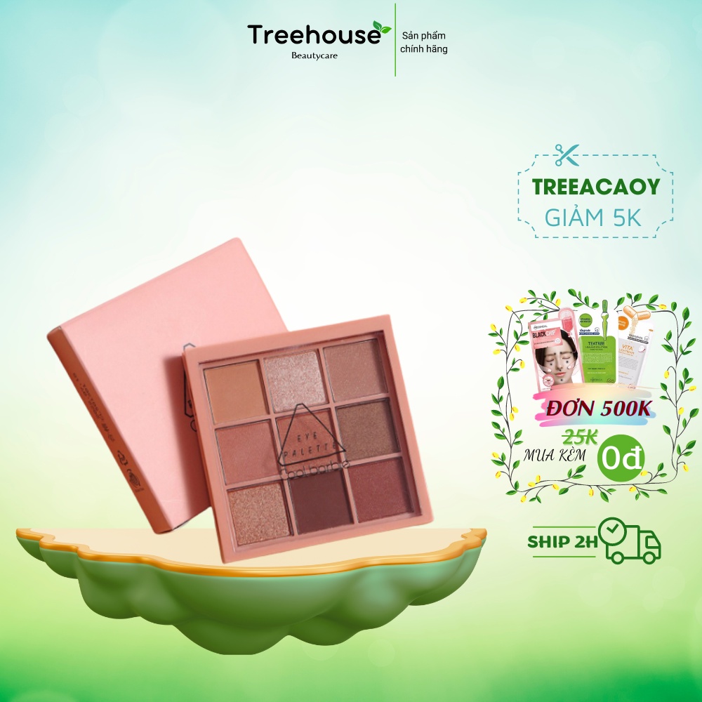 Bảng phấn mắt 9 màu Cool Barbie - Bền màu - Lâu Trôi Nội địa Trung TREEHOUSE SHOP