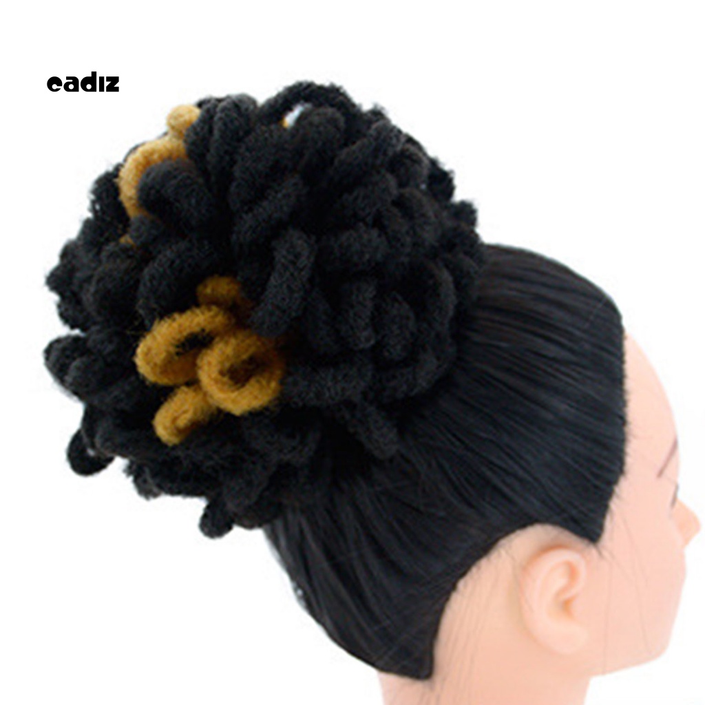 Búi Tóc Giả Xoăn Phong Cách Châu Phi Dành Cho Nữ