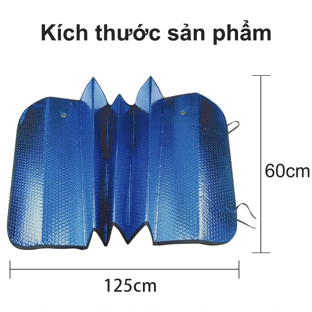 Tấm chống nắng ô tô, Tấm che chống nắng phản quang cho kính trước ôtô,xe hơi, xe tải gấp gọn cỡ lớn 125x60cm[ZYB1001-6]