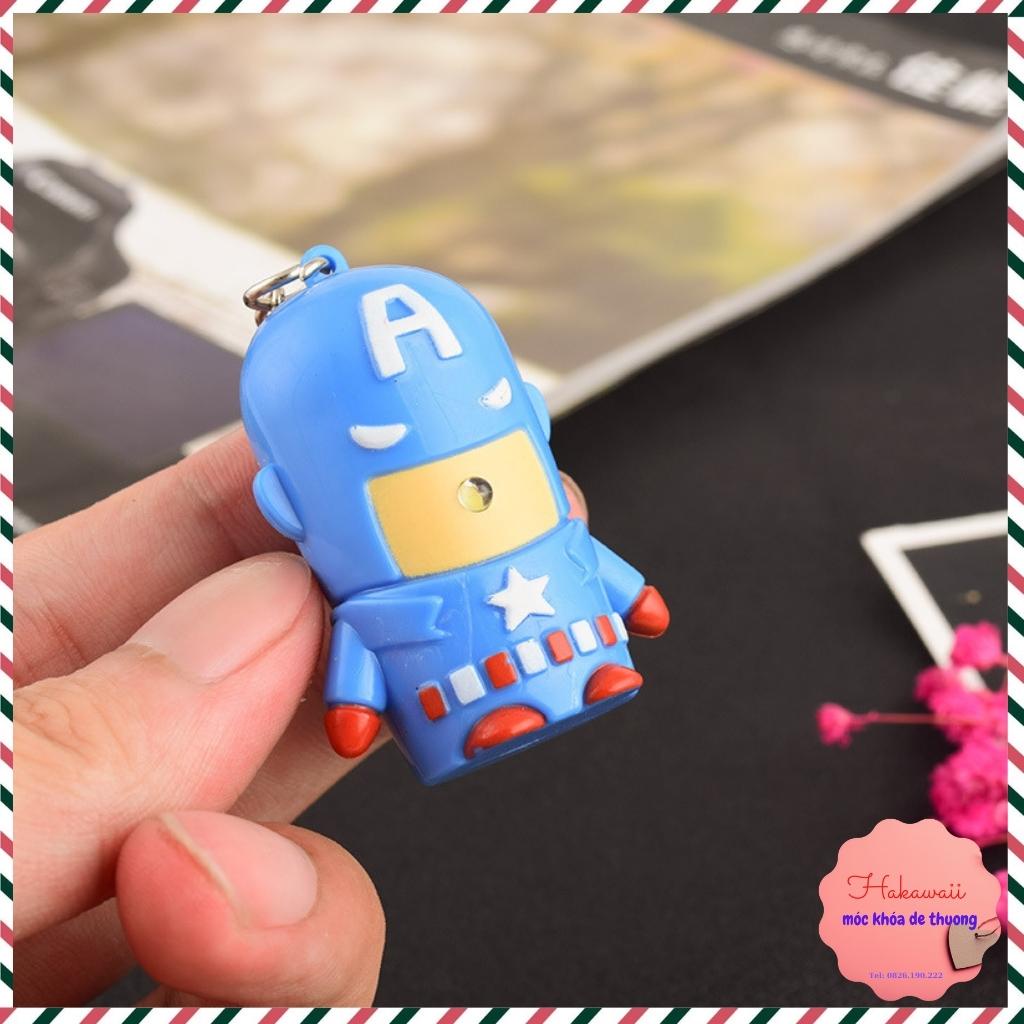 Móc khóa đa năng các nhân vật hoạt hình, móc khóa kêu + sáng đèn, dùng làm móc khóa xe máy
