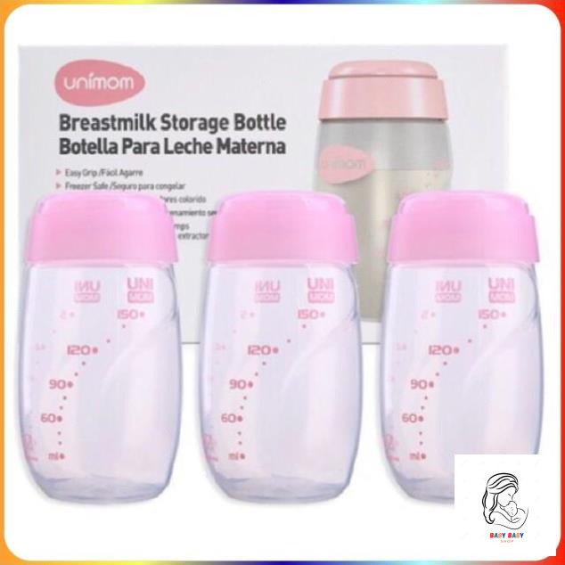 Bộ 3 bình trữ sữa Unimom 150ml UM872170