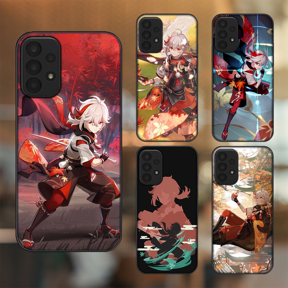 Ốp lưng Samsung A23 viền đen in hình Kazuha Genshin Impact