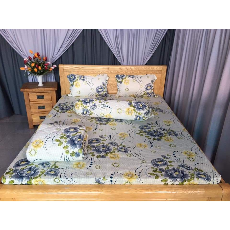 XẢ KHO trọn bộ drap +Mền thun Hàn Quốc siêu mát size 1m4 - IB xem mẫu mới - RẺ VÔ ĐỊCH