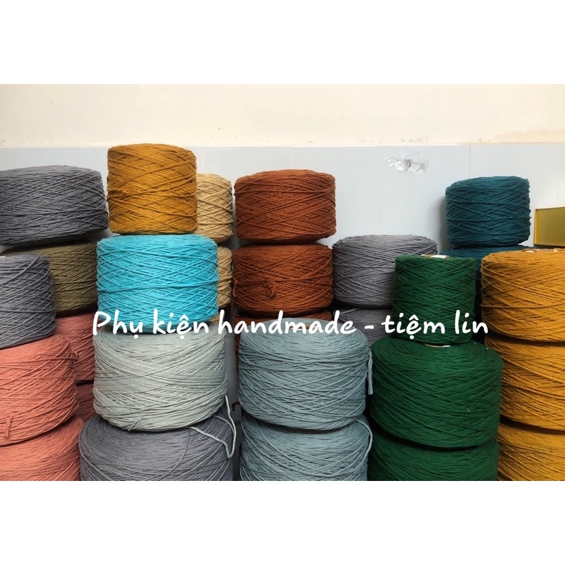 Dây thừng cotton màu size 3mm thắt macrame, trang trí, decor - Ảnh thật và video