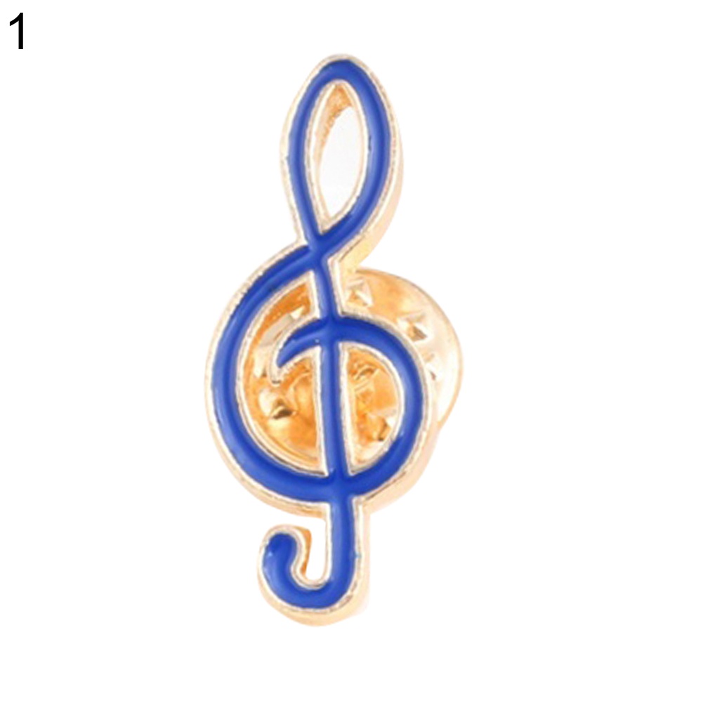 1 Huy Hiệu Cài Áo Hình Nốt Nhạc Hoạt Hình