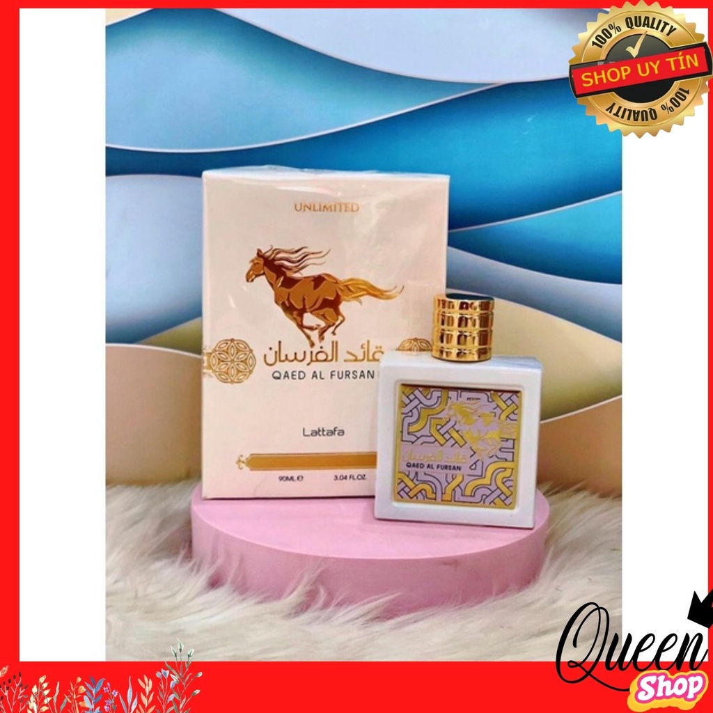 Nước hoa Dubai Lattafa Qaed Al Fursan Unlimited 100ml EDP cho Nữ- Phiên bản màu trắng Tinh khôi