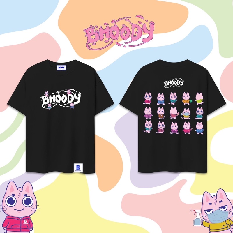 ÁO THUN CAO CẤP BRAND BMOODY ——- “EMOTION CAT”.