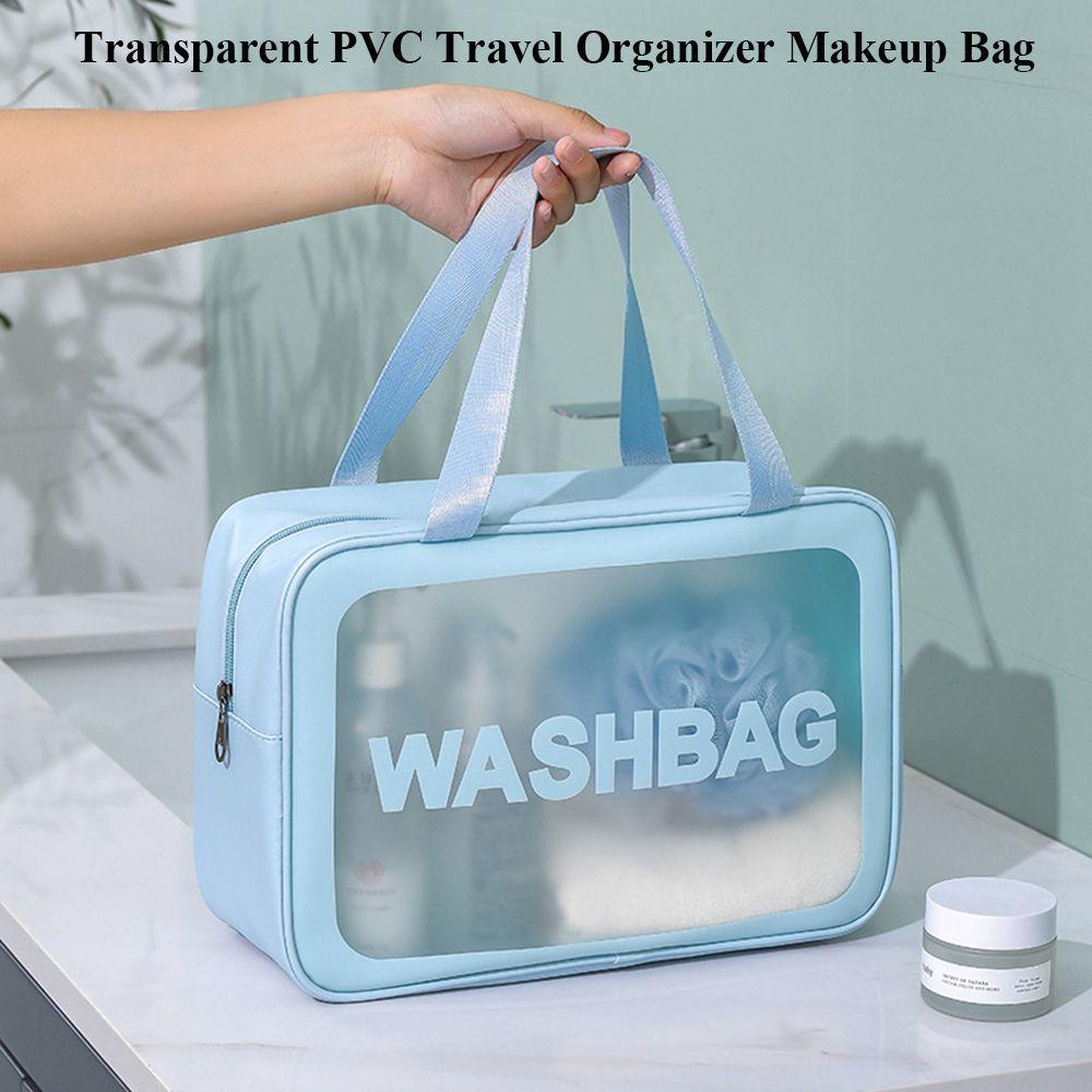 YNATURAL High Quality PVC Bags Wash Bags Clear Makeup Cases Travel Organizer Beauty Case Storage Make Up Pouch Transparent Beautician Cosmetic Holder