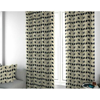 Rèm vải canvas mẫu CÂY LÁ dán tường không cần thanh treo