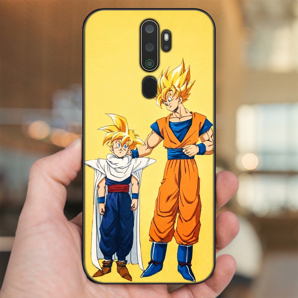 Ốp lưng Oppo A5 2020, A9 2020 viền đen in hình Gohan Dragon Ball