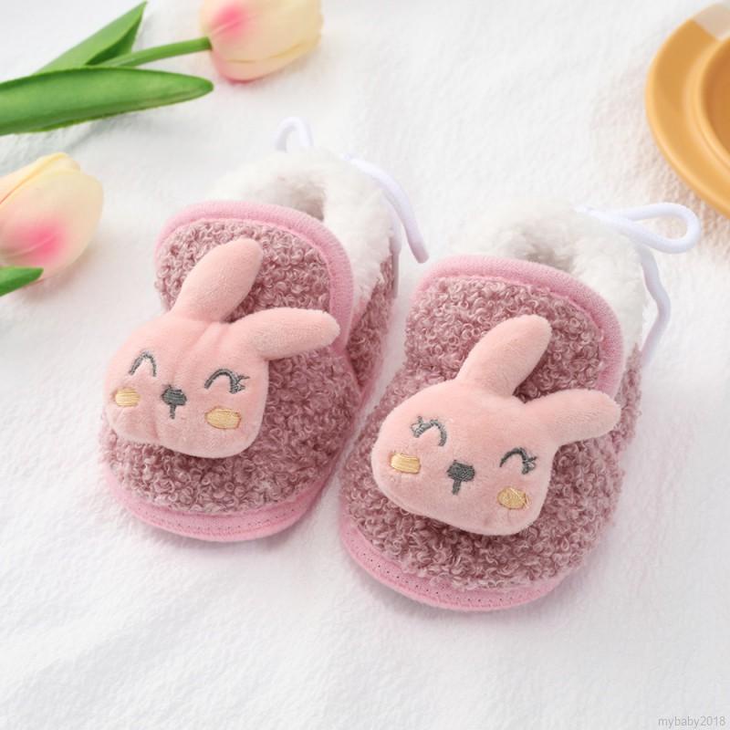 Giày tập đi đế bền chống trượt giữ ấm cho trẻ sơ sinh