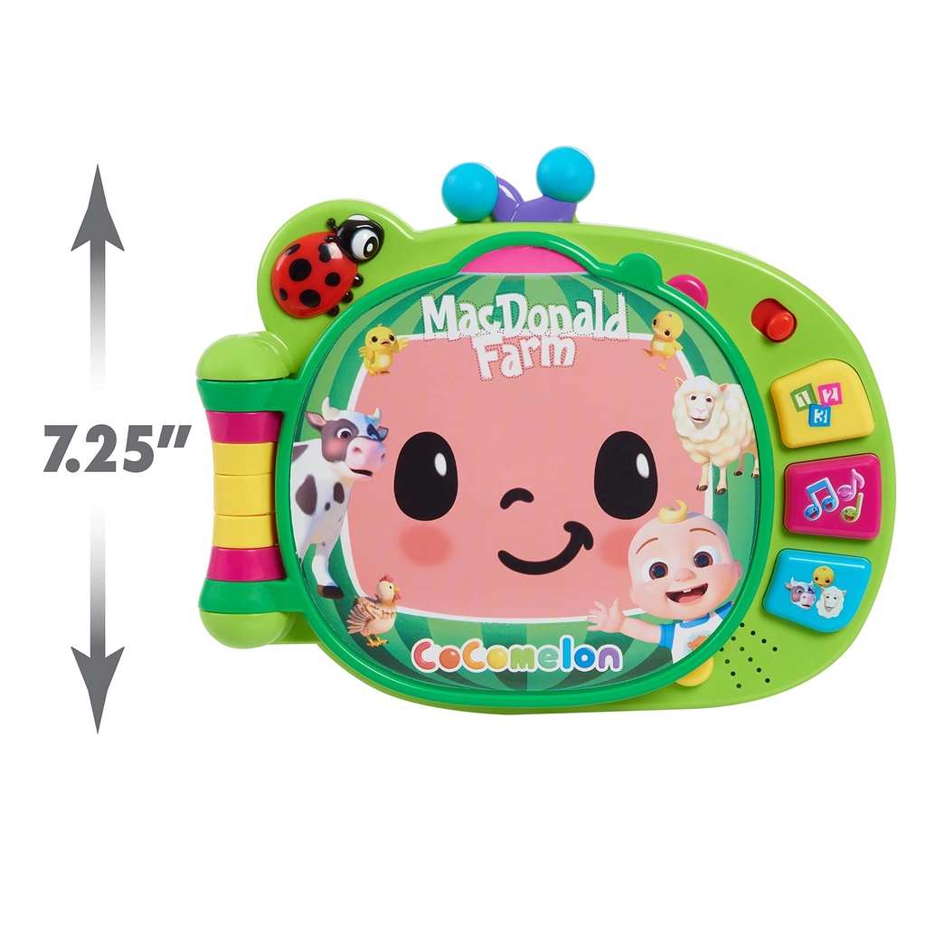 [Đồ chơi Coco Mỹ] Đồ chơi giáo dục âm thanh Just Play Cocomelon Learning B-o-o-k