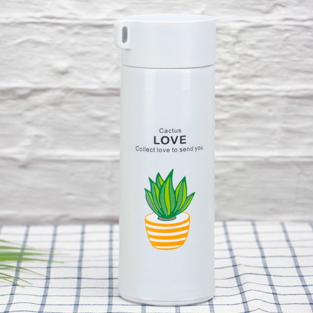 BÌNH THỦY TINH CHỮ LOVE BỌC NHỰA 400ML - MÀU NGẪU NHIÊN