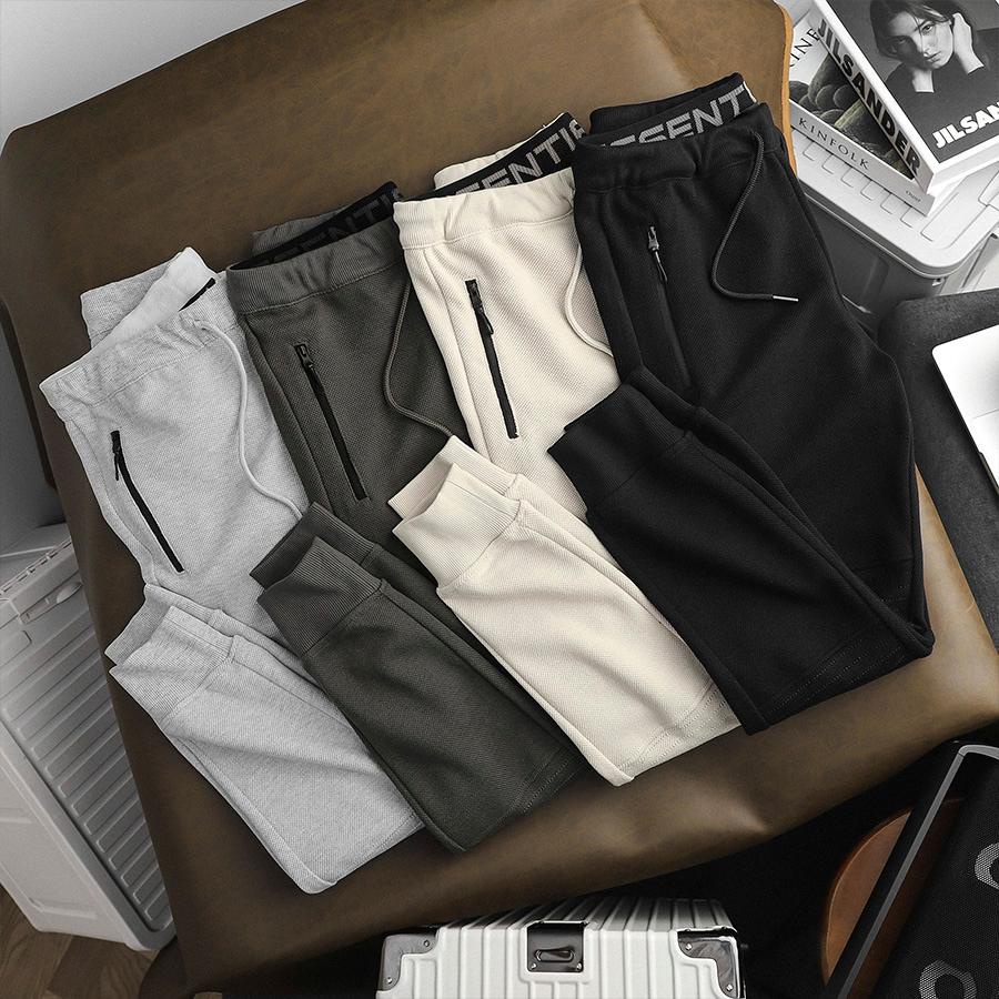 Quần Jogger Nam Scott Basic Trơn Tùi Zip Năng Động Chất Vải Cotton Pique Thoải Mái Form Regular - FAPAS