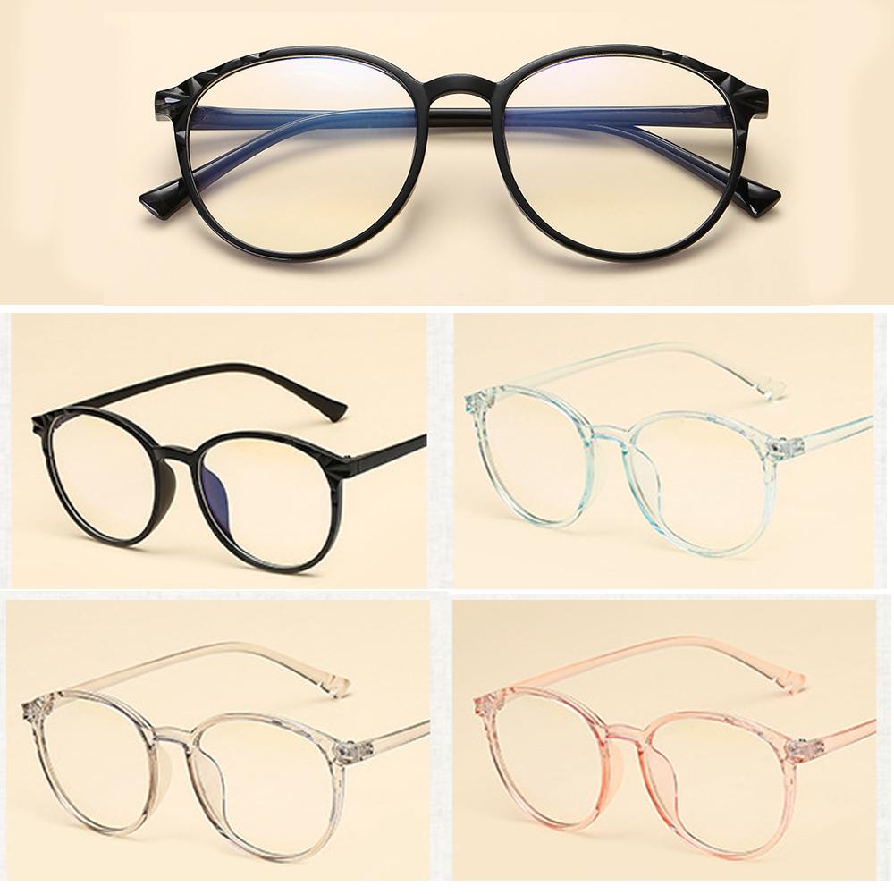 Mắt Kính Gọng Tròn Trong Suốt Độ Nét Cao Giảm Mệt Mỏi Thời Trang Unisex