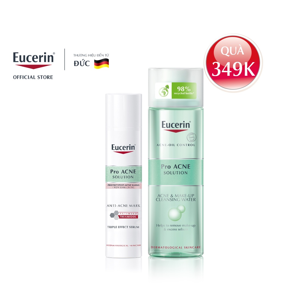 [TẶNG Nước Tẩy Trang ProACNE 200ml trị giá 349K]Tinh Chất Eucerin Acne-Oil Control Pro Acne Solution Anti-Acne Mark 40ml