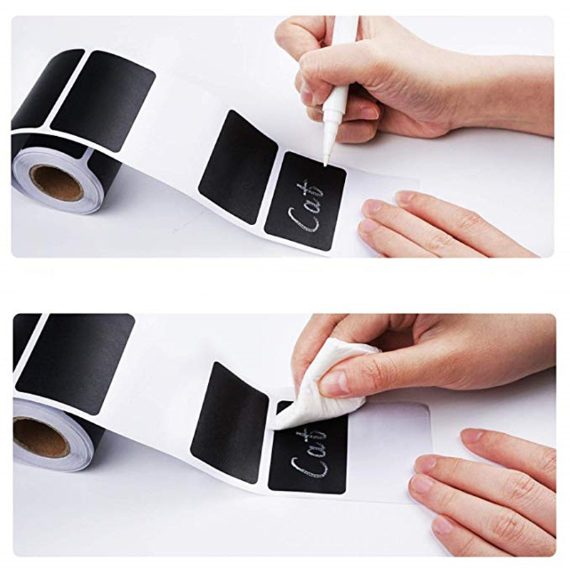 1 Cuộn Giấy Ghi Chú Màu Đen Chống Thấm Nước