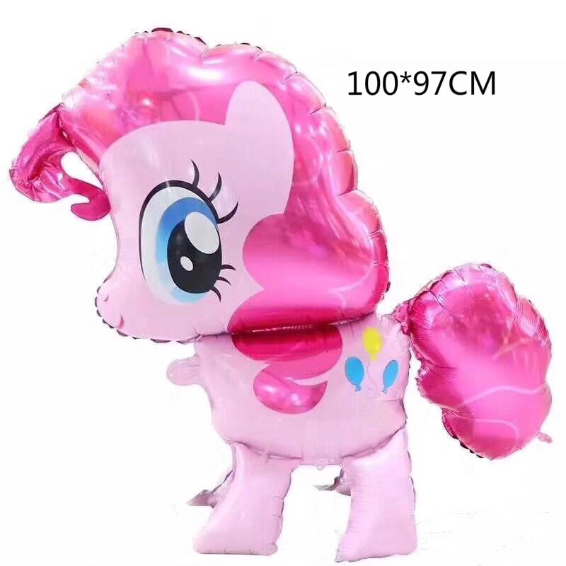 Bong bóng hình ngựa Pony nhiều màu sắc
