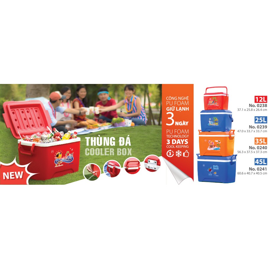 Thùng đá cao cấp Duy Tân 60 Lít ( Không có bánh xe )