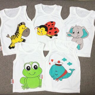 Combo 5 áo ba lỗ cho bé hình ngẫu nhiên