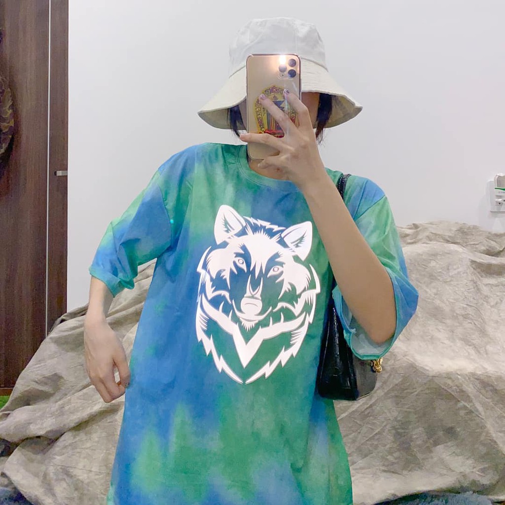 Áo thun tay ngắn phản quang unisex nam nữ, áo phông tay lỡ, không phai màu 65% cotton, free size 40-75kg-yumi47store | BigBuy360 - bigbuy360.vn