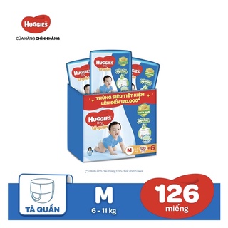 Tã quần huggies dry pants super jumbo m74 + tặng 10 miếng/l68/xl62/xxl56 + tặng 8 miếng