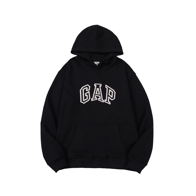 Áo hoodie tay dài thêu chữ GAP chất liệu cotton phong cách thể thao thời trang cho nam và nữ | BigBuy360 - bigbuy360.vn