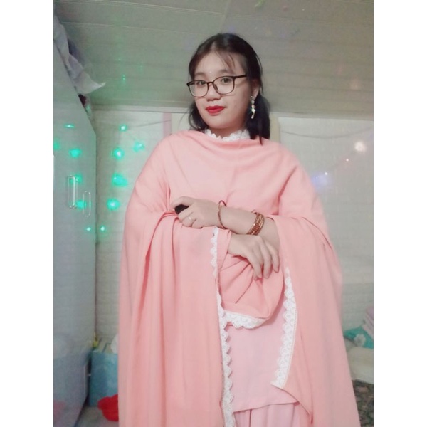 Bộ Đồ Ấn Độ Salwar Kameez Màu Hồng