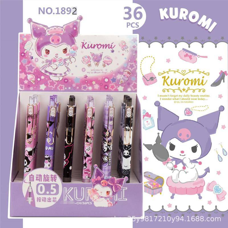 Bút Chì Bấm Ngòi 0.5mm Họa Tiết Sanrio Kuromi Cho Học Sinh