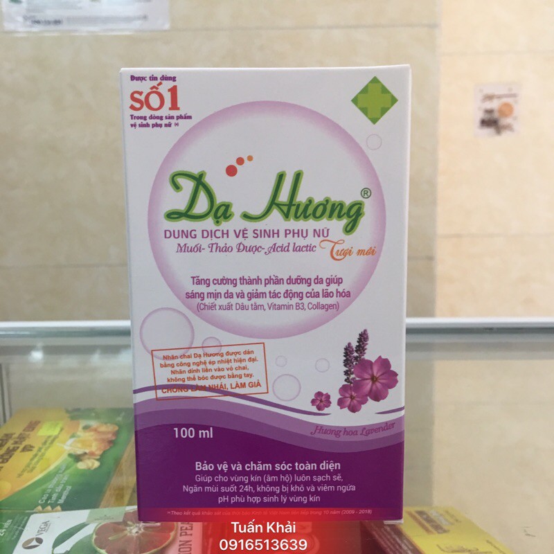 Dung dịch vệ sinh phụ nữ Dạ Hương chai 100ml